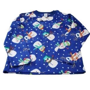 NWT Children's Place Snowman Pajama Top, L